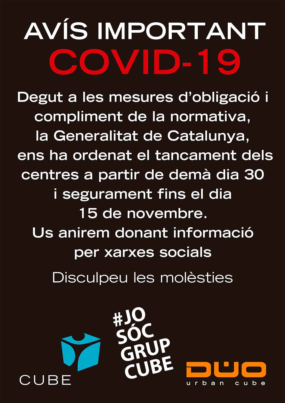 tancament Coronavirus 1